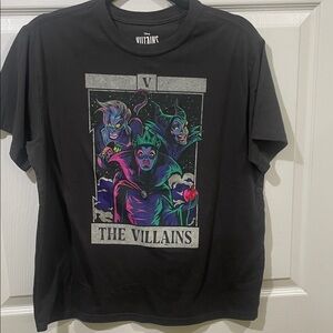 Women's Disney The Villains Short Sleeve Graphic T-Shirt Size large